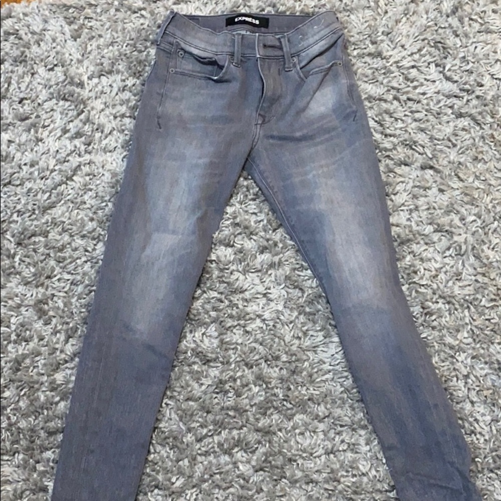 Express mid rise skinny jeans